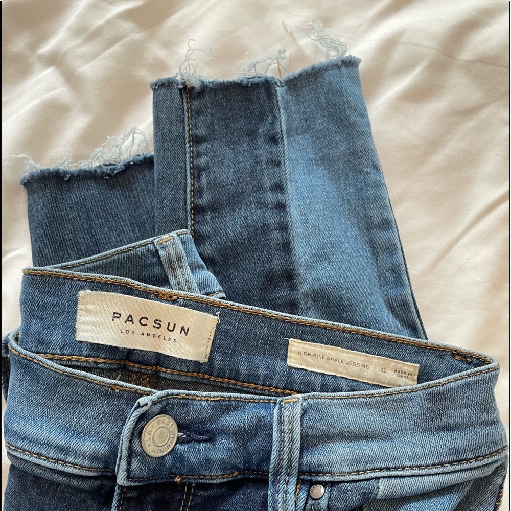 Pacsun Two Tone Skinny Jeans